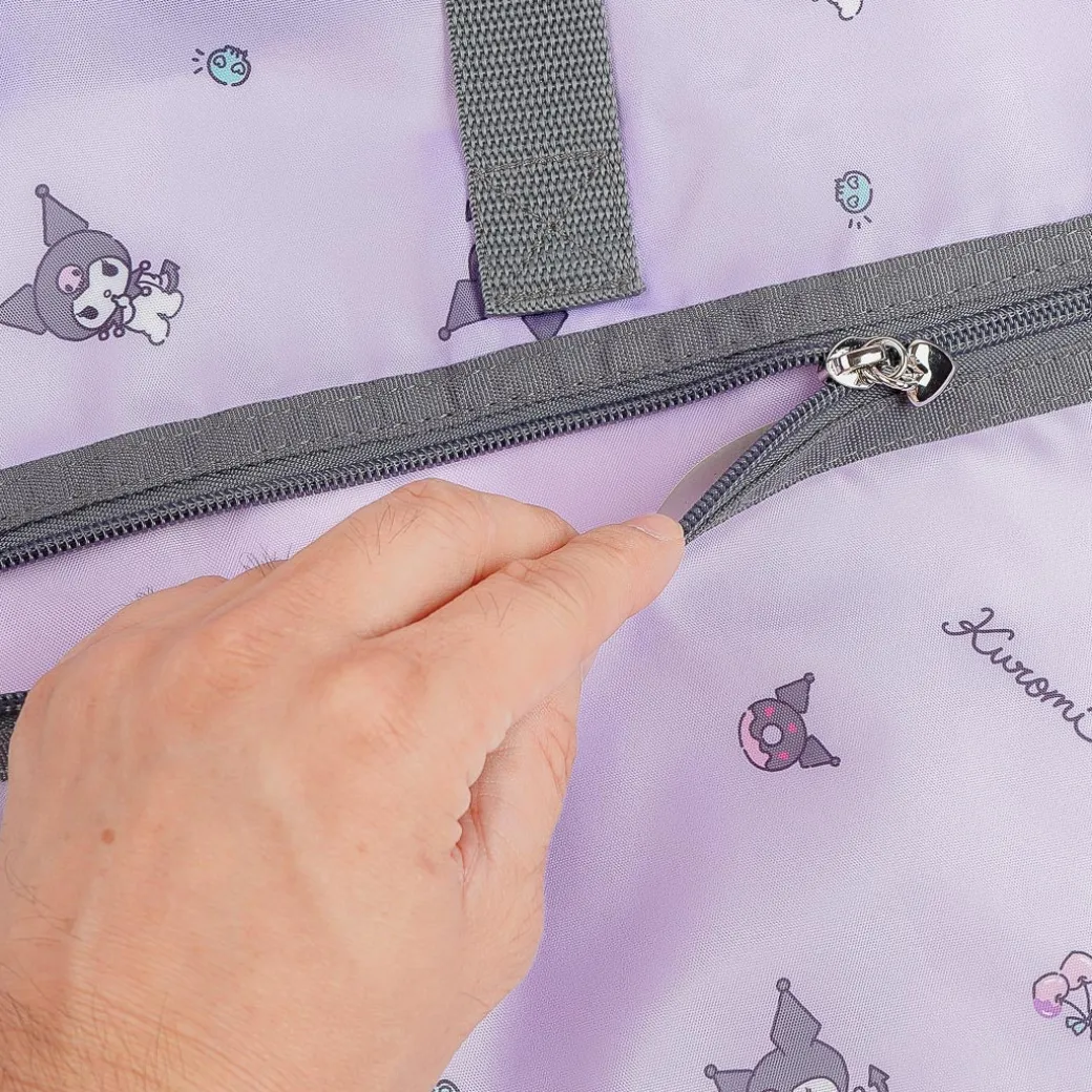 Kuromi Cherry & Skull Foldable Boston Bag