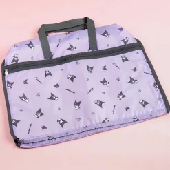 Kuromi Cherry & Skull Foldable Boston Bag