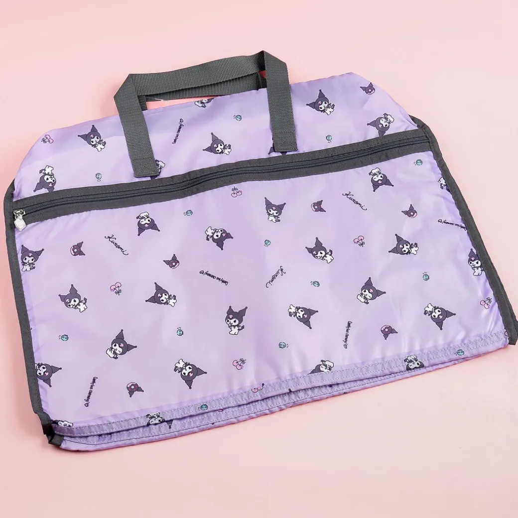 Kuromi Cherry & Skull Foldable Boston Bag