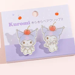 Kuromi Cherry Twin Pair Clip Set - 2 pcs