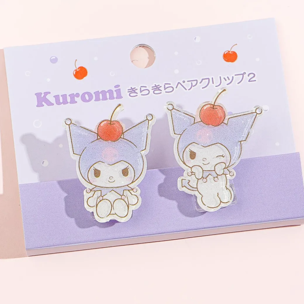 Kuromi Cherry Twin Pair Clip Set - 2 pcs