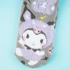 Kuromi Cute Face Fluffy Room Socks