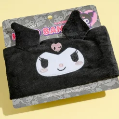 Kuromi 3D Ears Fluffy Headband - Black