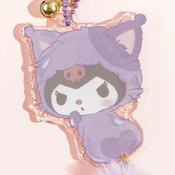 Kuromi Daisuki Neko Neko Long Tail Acrylic Charm