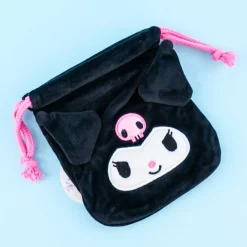 Kuromi Die-cut Drawstring Pouch