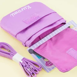 Kuromi Die-Cut Multi-Pocket Sling Bag