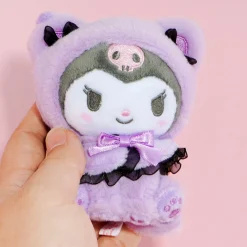 Kuromi Dressed-Up Cat Plushie Charm