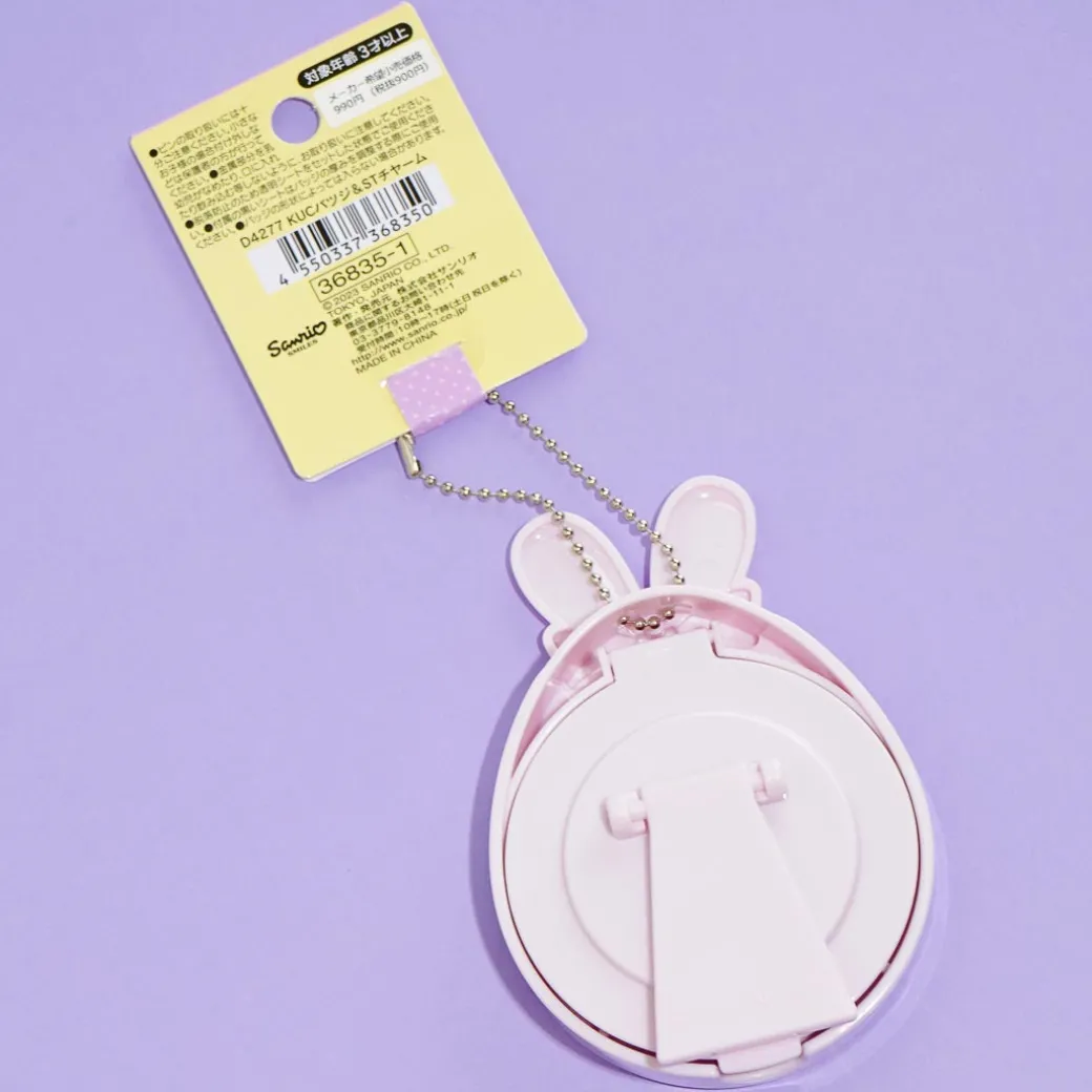 Kuromi Easter Bunny 2-Way Charm With Badge