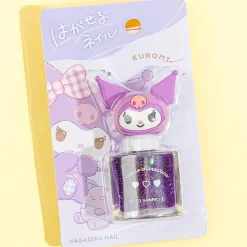 Kuromi Easy-Peel Glitter Nail Polish