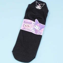 Kuromi Embroidered Heel Socks