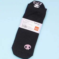 Kuromi Embroidered Heel Socks