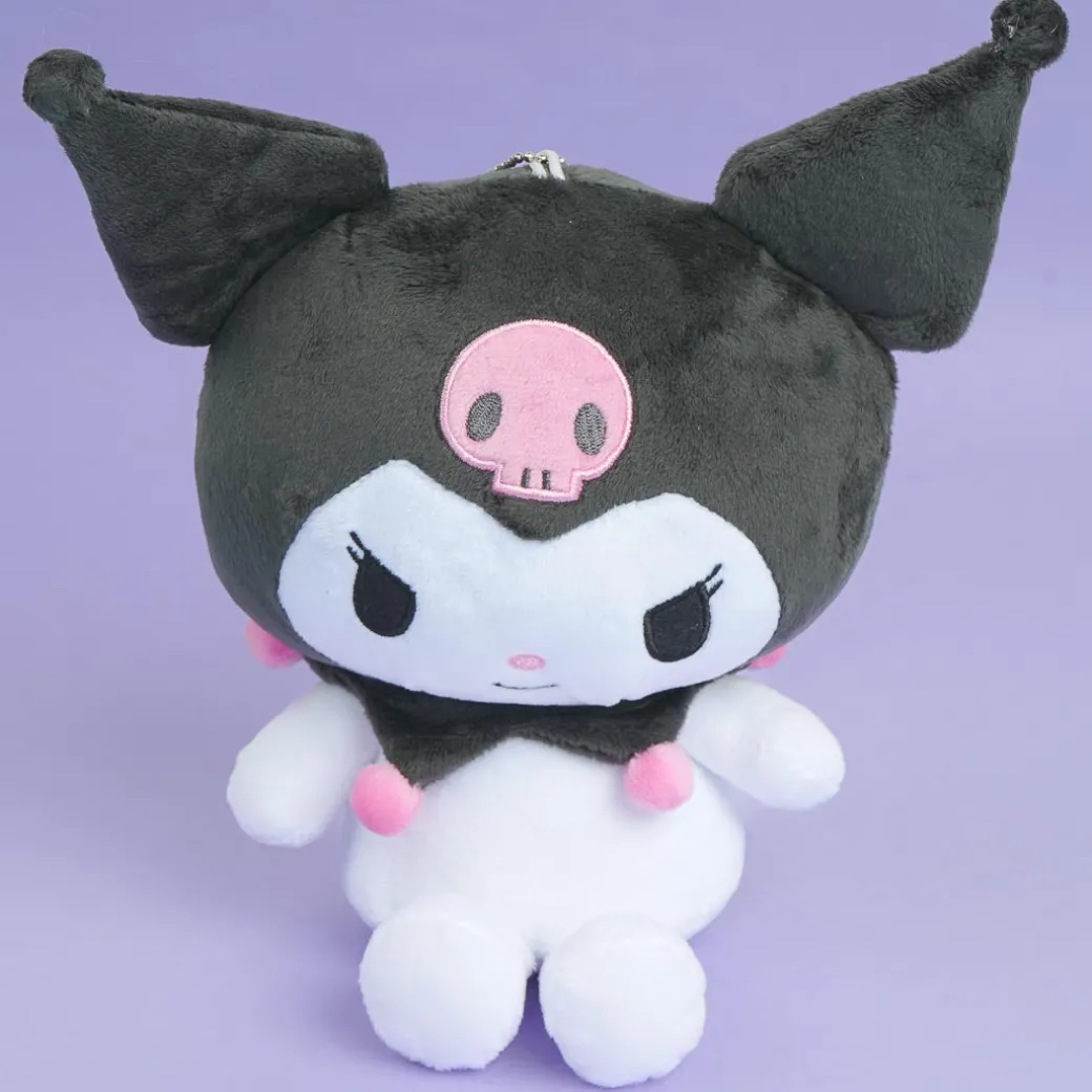 Kuromi Embroidered Plushie Pouch - Medium