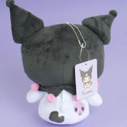 Kuromi Embroidered Plushie Pouch - Medium