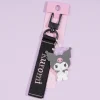 Kuromi Embroidered Tag Key Holder