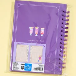 Kuromi Emotional Sky Drink A6 Ring Notebook