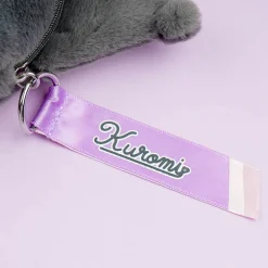 Kuromi Face Plushie Pouch With Window