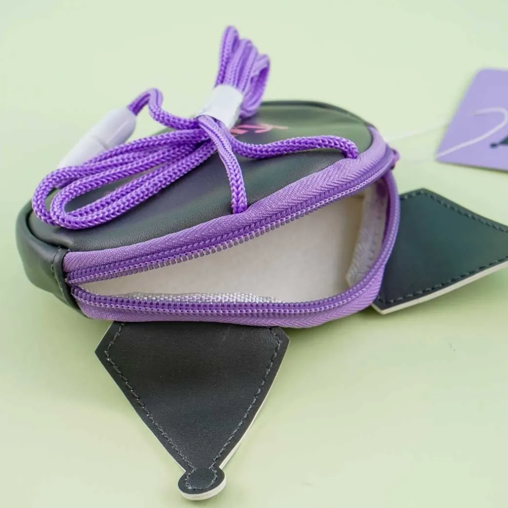 Kuromi Face Pouch With Neck Strap