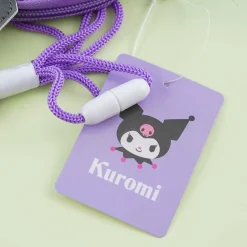 Kuromi Face Pouch With Neck Strap