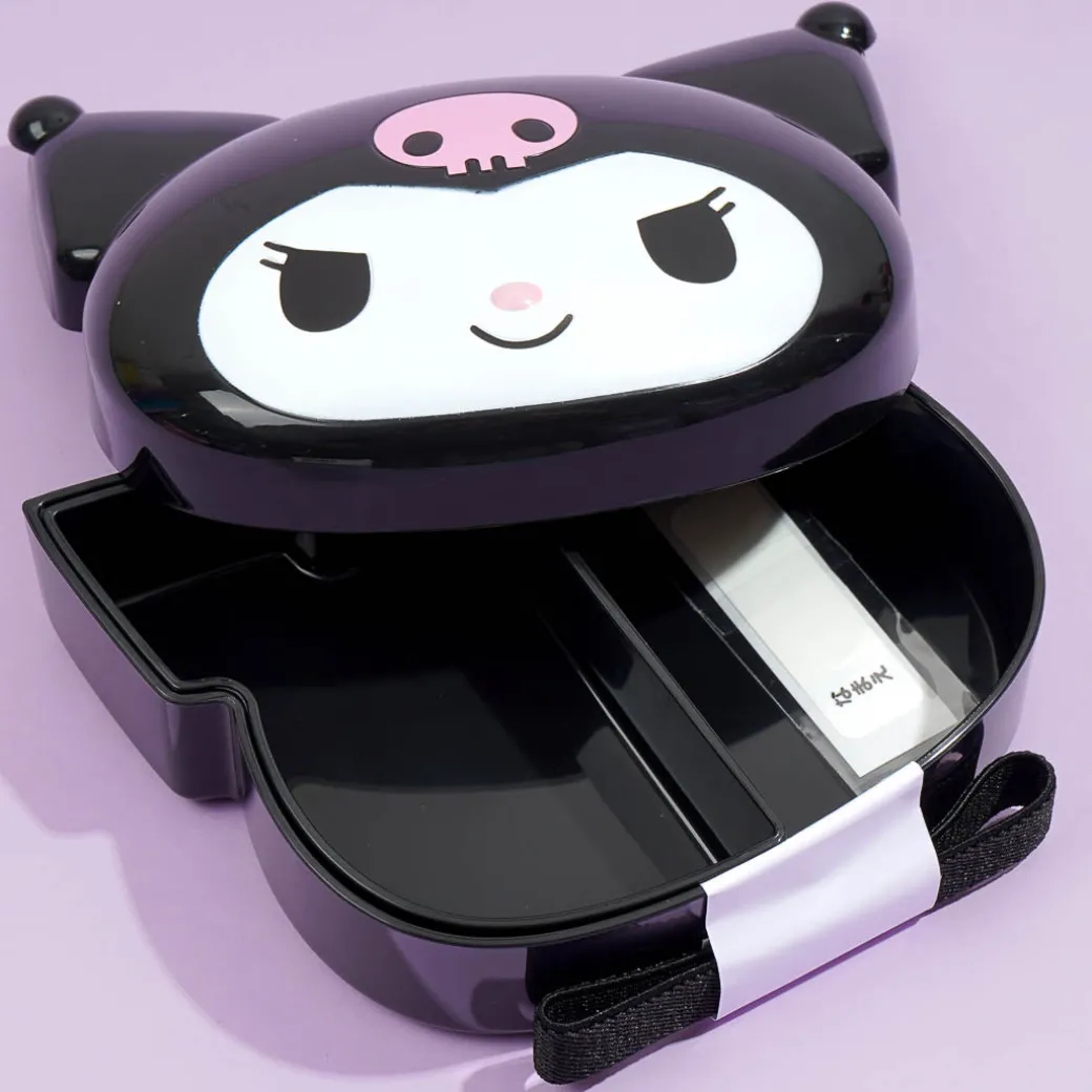 Kuromi Face-Shaped Bento Box
