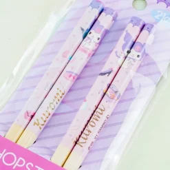 Kuromi Fancy Treasures Bamboo Chopsticks Set - 2 pairs