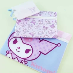 Kuromi Flat Pouch Set - 3 pcs