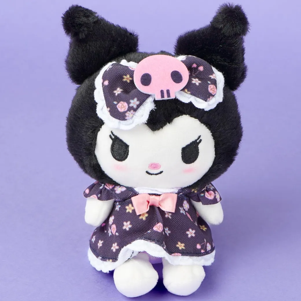 Kuromi Flowery Dress Plush Charm - Medium