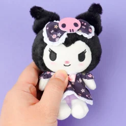 Kuromi Flowery Dress Plush Charm - Medium
