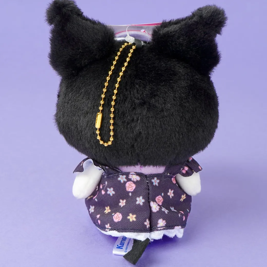 Kuromi Flowery Dress Plush Charm - Medium
