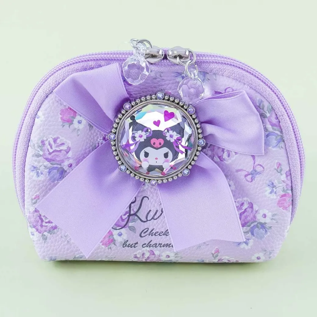 Kuromi Flowery Ribbon Pouch