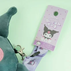 Kuromi Fluffy Coin Purse With Neck Strap