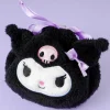 Kuromi Fluffy Face Drawstring Pouch
