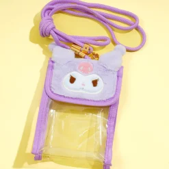 Kuromi Fluffy Face Mini Sling Bag