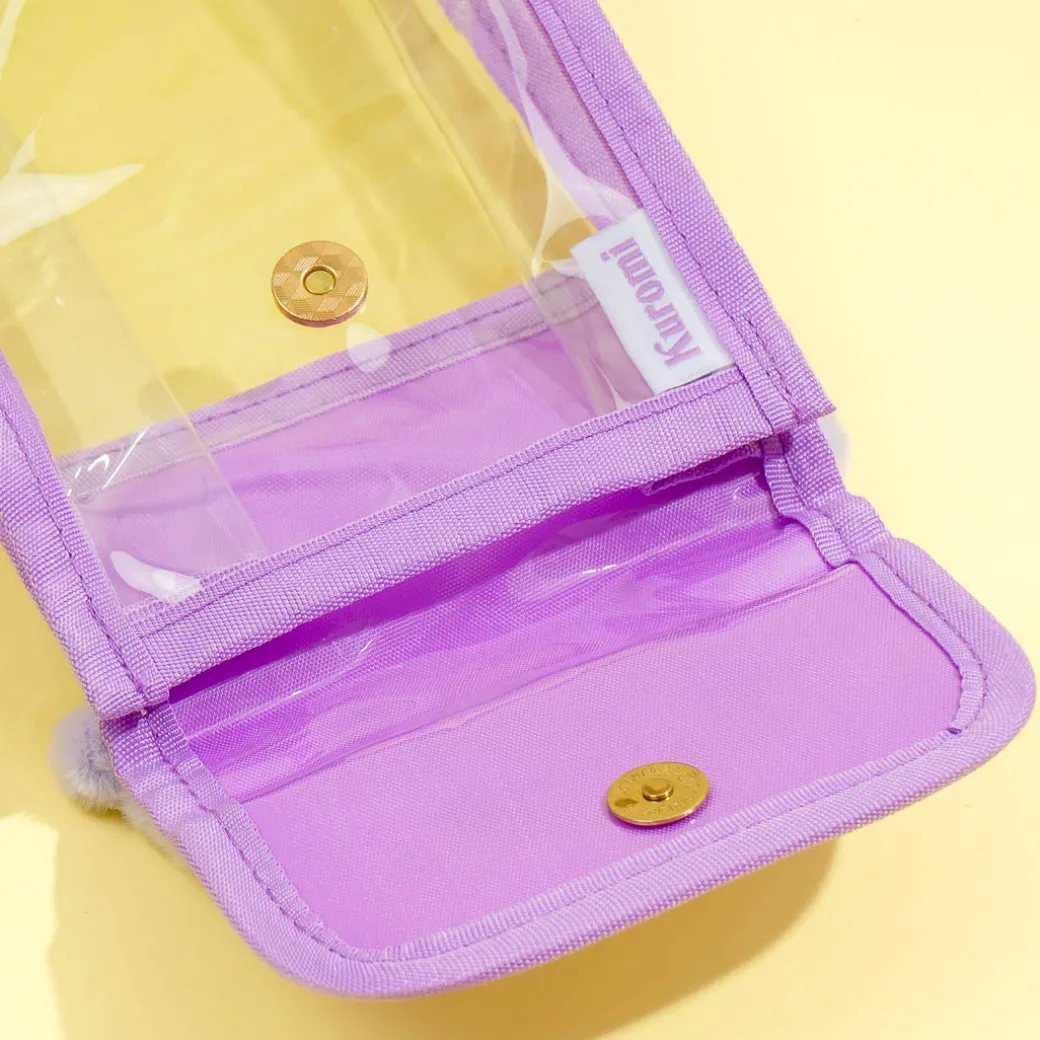 Kuromi Fluffy Face Mini Sling Bag