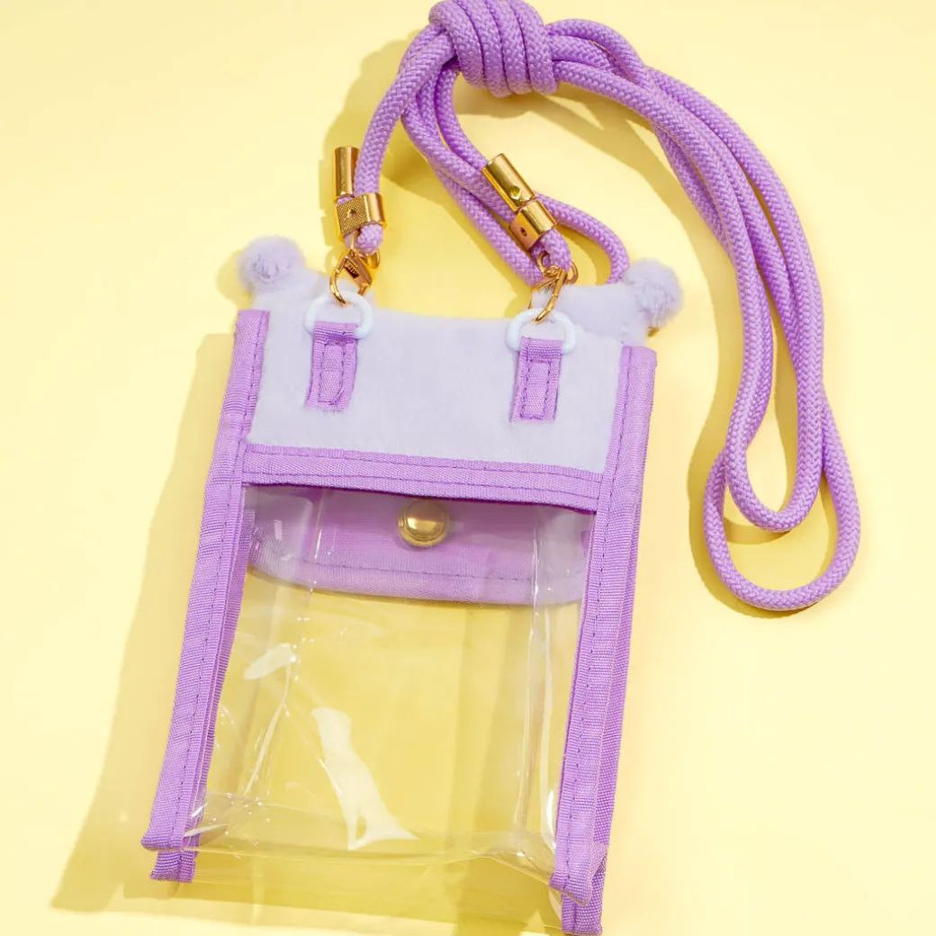 Kuromi Fluffy Face Mini Sling Bag