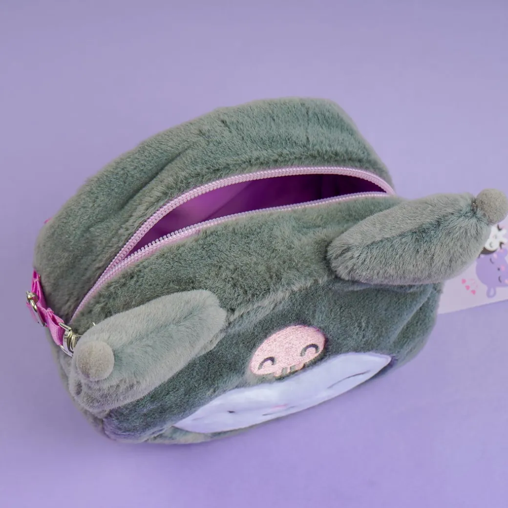 Kuromi Fluffy Face Sling Bag