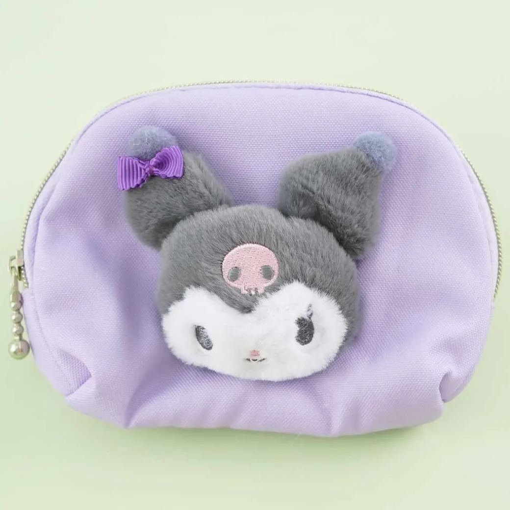 Kuromi Fluffy Face Tissue Pouch