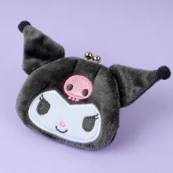 Kuromi Fluffy Gamaguchi Coin Purse