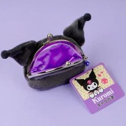 Kuromi Fluffy Gamaguchi Coin Purse