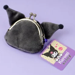 Kuromi Fluffy Gamaguchi Coin Purse