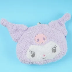Kuromi Fluffy Luminous Face Pouch & Card Case