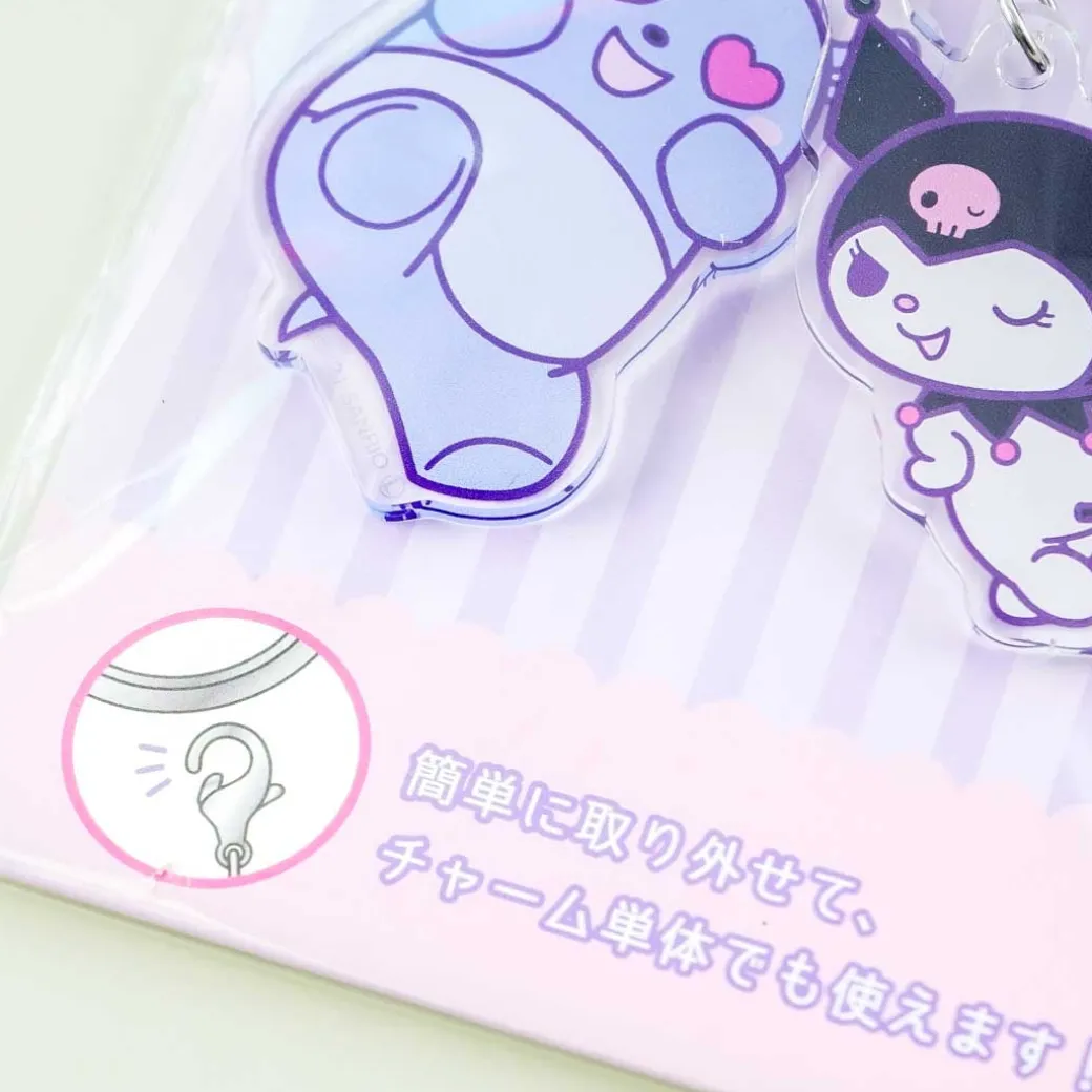 Kuromi Friends Triple Charm Acrylic Keychain