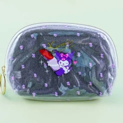 Kuromi Giant Lippie Shell-Shaped Cosmetic Pouch
