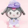 Kuromi Gingham Newsboy Cap Plushie - Big