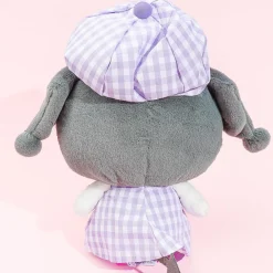Kuromi Gingham Newsboy Cap Plushie - Big