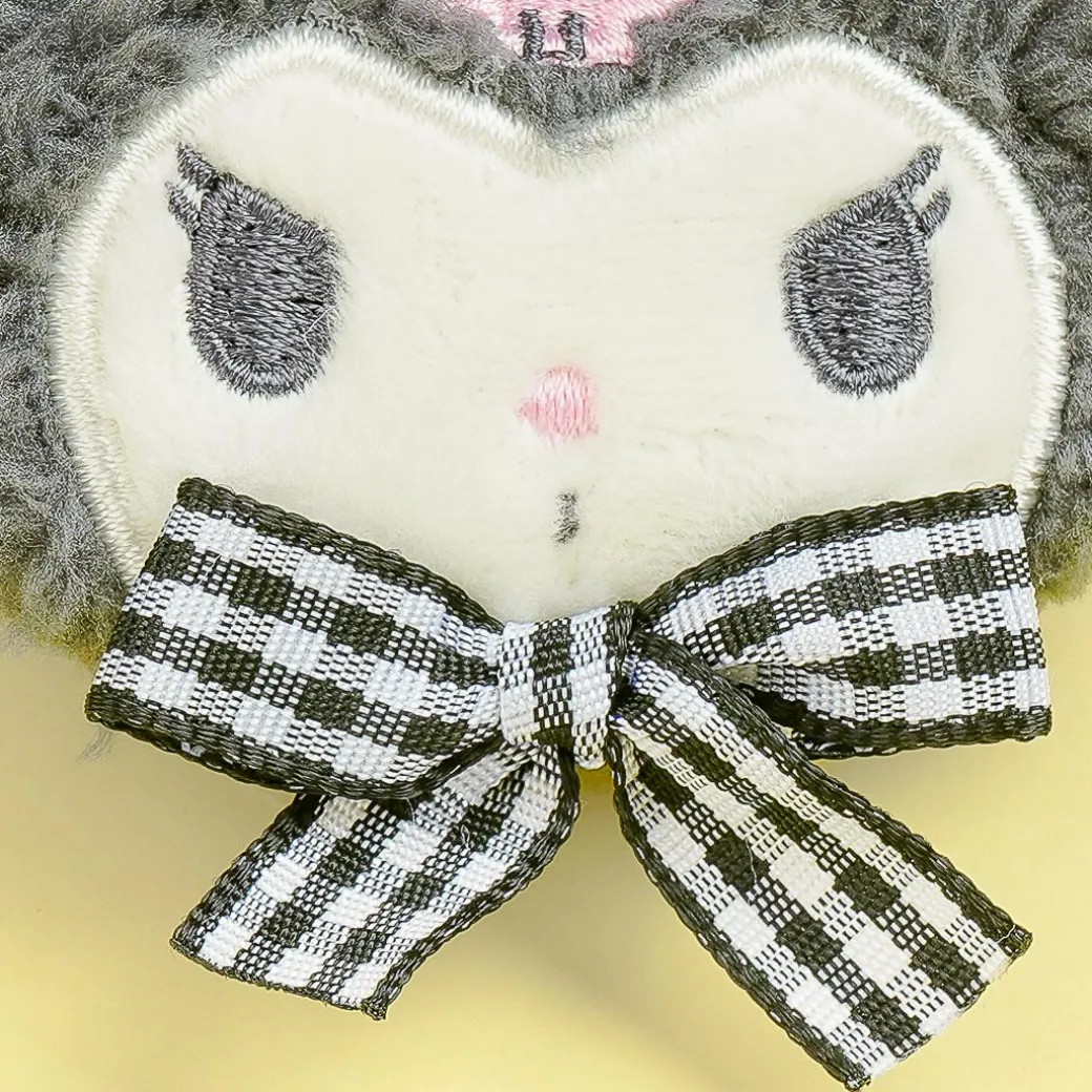 Kuromi Gingham Ribbon Hair Tie