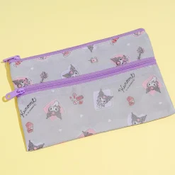 Kuromi Girly Double Zipper Pouch