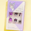 Kuromi Glam Ribbon Press-On Nail Tips