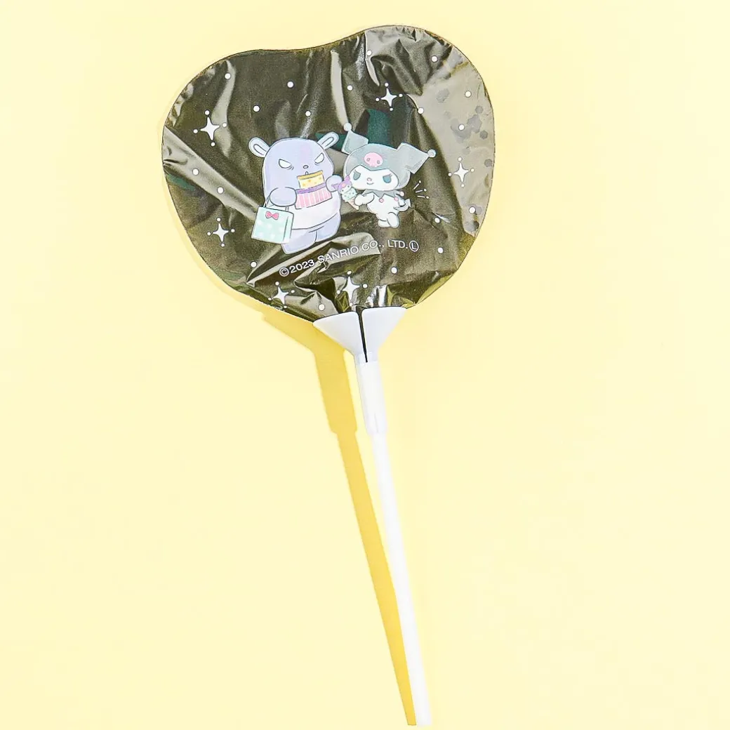 Kuromi Gliterry Heart Stick Balloon