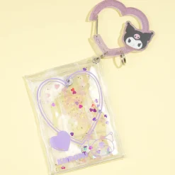 Kuromi Glitter Heart Multi-Case & Carabiner