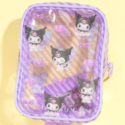 Kuromi Glittery Clear Pouch